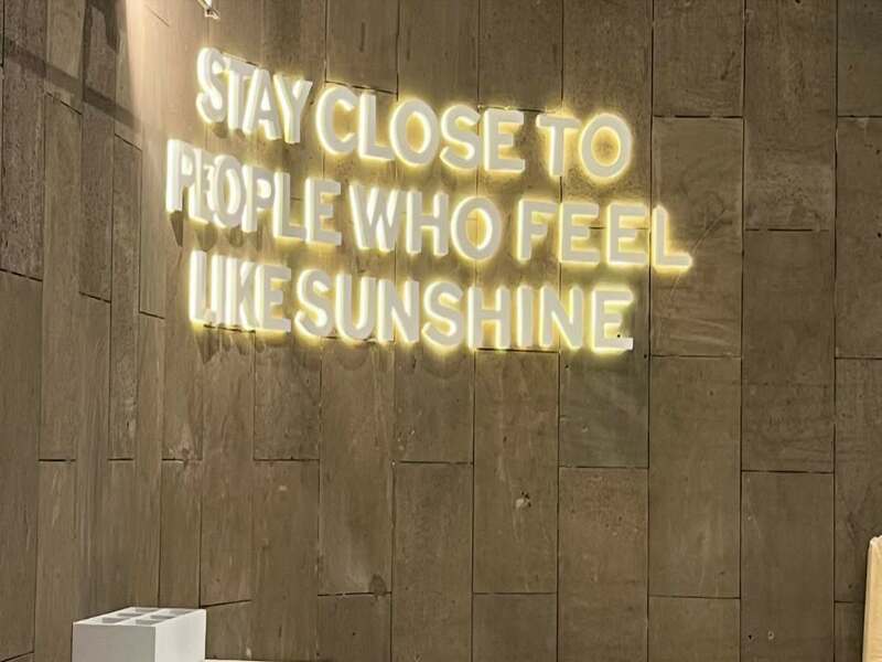 Illuminated channel letter storefront signage